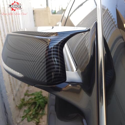 Door Q50 Mirror Caps for Infiniti, Driver Side Mirror Cover Replacement Compatible with Q60 QX60 QX50 Q70 Q70L QX30 Accessories Automotive Exterior - Cool Carbon Fiber Mirror Accessories Left/Right