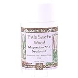 Palo Santo Wood Magnesium Zinc Deodorant (2.7 ounce) - Natural Fragrance - Lasts All Day with a Spa Inspired Herbal Scent