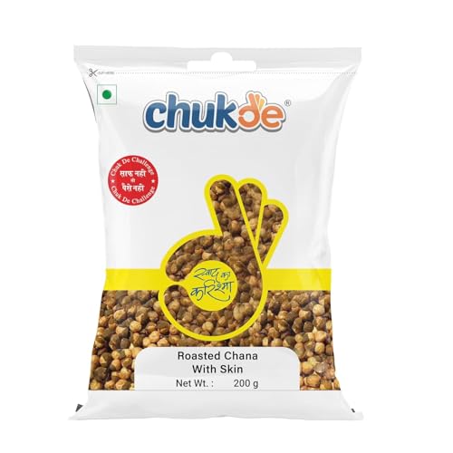 Image of Chukde Bhuna Chana, Roasted Black Gram with Skin, 600g, Pack of 200g x 3