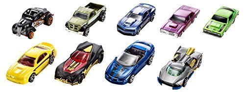 Hot wheels Basic Car Pack of 6 Die Cast Cars Assortment ( Colors and Designs Styles/Color May Vary C4982 )