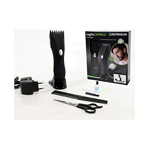 Tondeuse L.DICTROLUX Ricar 516829 pour cheveux et barbe sans fil avec guide de coupe