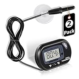 NEPTONION Aquarium Thermometer LCD Digital Aquarium Thermometer with Suction Cup Fish Tank Water...