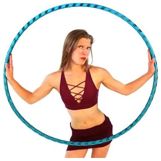 Weighted Hula Hoop for Exercise. Your Choice of Color. Made in The USA. (Amazonite, X-Large - 42" Diameter)