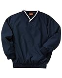 Harriton M700 Microfiber Windshirt Navy/White X-Large