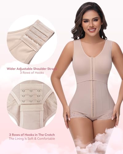 Image of SHAPSHE Fajas Colombianas Moldeadoras Full Body Shaper Postpartum Shapewear