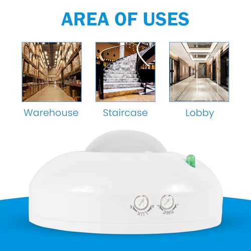 SENSILUX 360° Infrared Motion Sensor Ceiling Mount Pack of 1 - Image 6