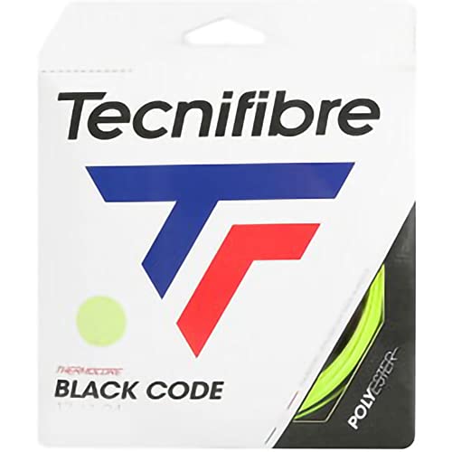 Cordage Tecnifibre Black Code 1.28 vert améliore les effets et le contrôle de balle
