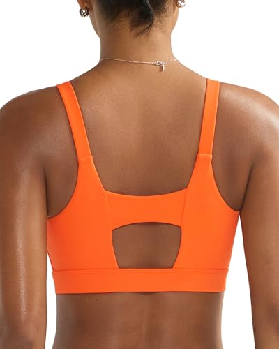 Image of RUNNING GIRL Sports Bra for Women High Support, Molded Cup Supportive High Impact Sports Bras with Sewn in Pads