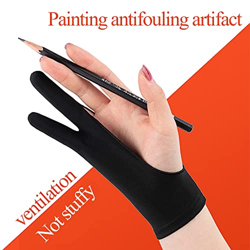 TOPDANCHUANG 2PCS Anti Slip Billiard Glove 3 Fingers Show Gloves Left Hand Snooker Glove Billiard Accessories Fits on Left Hand for Men Women Black - Image 3