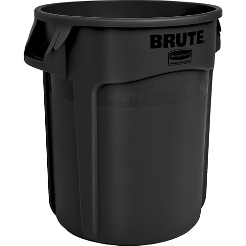 Miniatura 9 de Rubbermaid Commercial Products Fg264360 Brute - Bote de basura redondo resistente 44-galones color gris azul Recycling