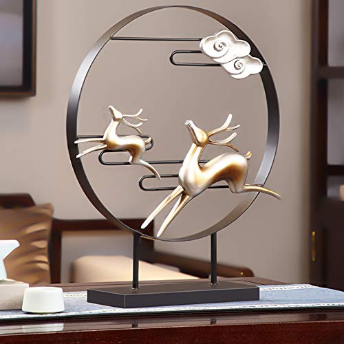 Statue décor pour cadeaux à la maison cerf en course