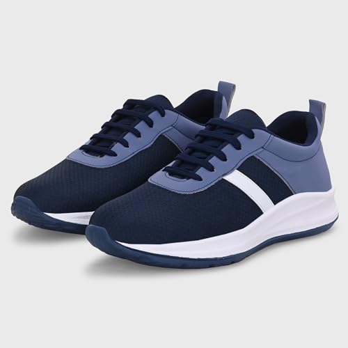 Image of Centrino Urban Sneakers for Man | Shoes for Men Stylish | Casual Lightweight Lace-Up Canvas Walking Shoes | Cushioned Insole | Breathable Comfortable Anti-Skid Sole | Trendy Mens Shoes for City Walks (6823)