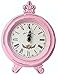 QHCS Orologio da Tavolo Semplice nostalgico retrò Hanging Artist Orologio da Tavolo per la Decorazione della casa (Colore:Rosa) Home Desktop Decor