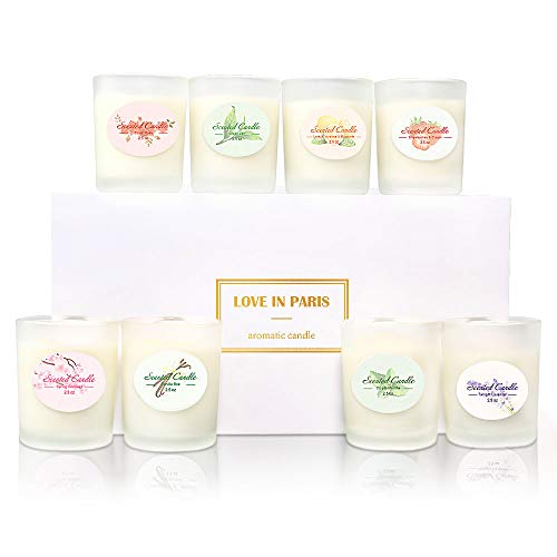 Scented Candles Aromatherapy Gifts Sets for Women Glass Jar Candle Luxury Natural Soy