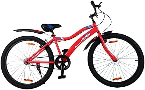 Eastman ADDO India Uniek Cycle | 26 Inch Steel Frame | Pink Color | Age Above 16 | Power and Disk Brakes | Comfortable PU seat | for Girls