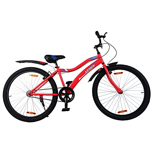 Eastman ADDO India Uniek Cycle | 26 Inch Steel Frame | Pink Color | Age Above 16 | Power and Disk Brakes | Comfortable PU seat | for Girls