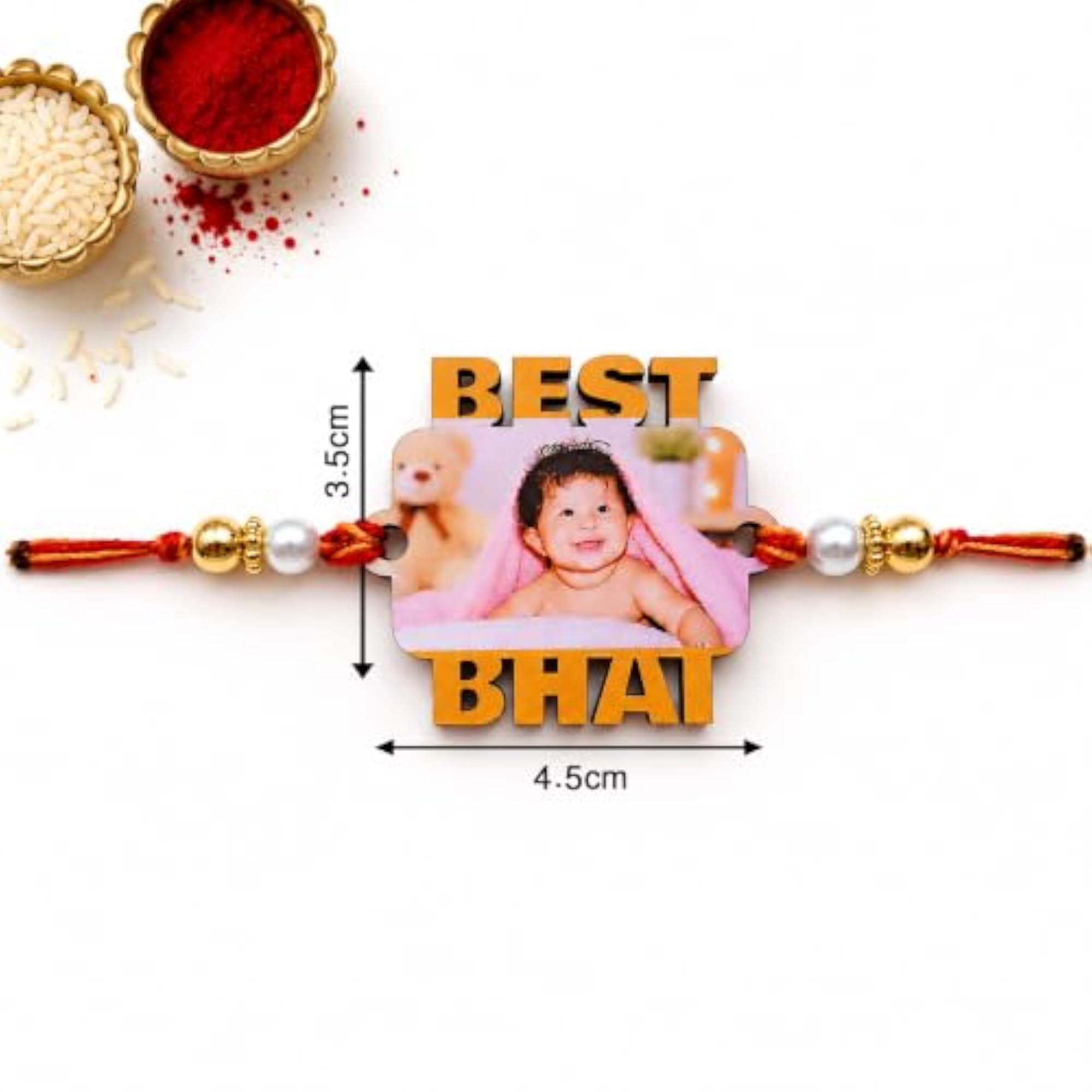 Personalized Photo Rakhi for Brother