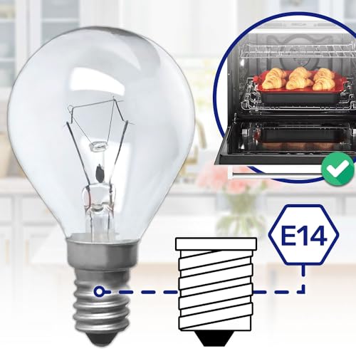 MONTERAL Glühbirne E14 für Backofen 230V 40W 300°С mit dem Originalcode 00057874 057874 für Bosch für Siemens 5027989000/3 50279890003 für Electrolux für AEG