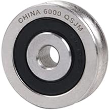 U Shaped Sealed Ball Bearing 6x30x8mm Steel 625 Guide Pulley Rail Ball Rolling Bearing Wheel Load-Bearing 355kg