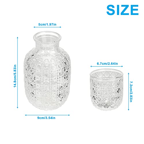 Ensemble de carafe à eau en cristal pour chambre évitant les trajets de nuit - 3