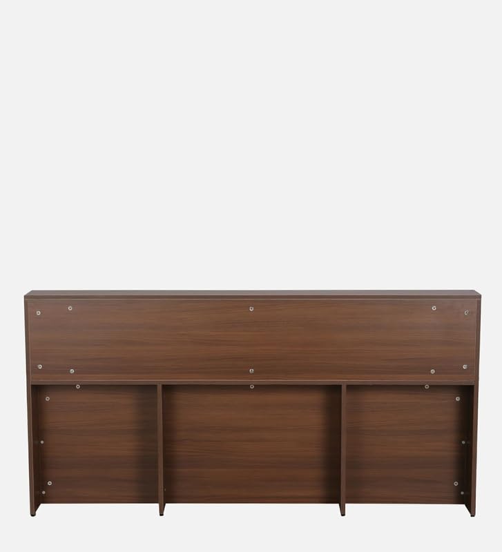 Image of Mintwud Pepperfry Engineered Wood King Size Bed Without Storage | Wooden Double Bed Cot Furniture with Upholstery Headboard Storage for Home Bedroom Living Room and Hotel