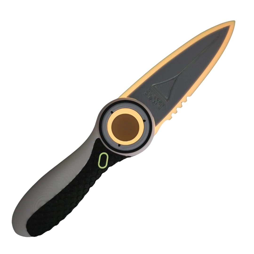 Subnautica Prop Replicas – Life-Size Survival Knife & Thermoblade, 3D Printed Cosplay & Display Props, Glow-in-the-Dark Options (Thermoblade)