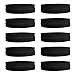 10 Pack Cotton Yoga Headbands by Teemico - Cotton Stretch Headbands Elastic Yoga Hairband for Teens Girls Women Exercise Running Sports Hair Wrap Accessories,Black