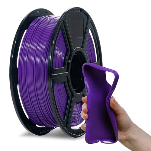 Flashforge PLA Flexible 1.75 mm 3D Printer Filament, 3D Printing Filaments 1kg Spool-Dimensional Accuracy +/- 0.02mm, En