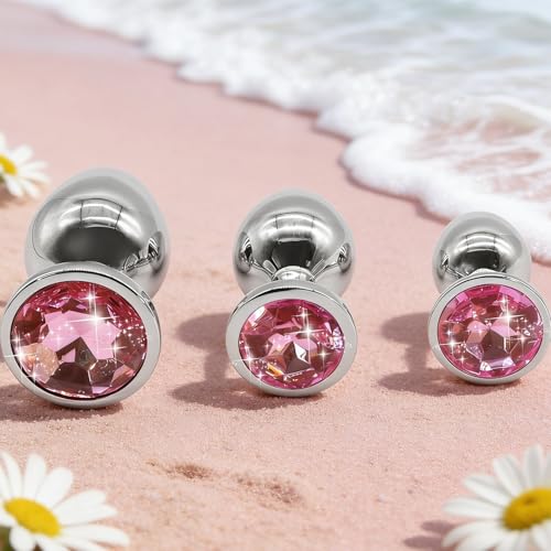 Générique T3E- 3 Tailles Belle Qualité de Produit Lisse en Acier Inoxydable (Rose Diamant)...