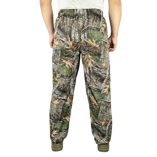 LOOGU Waterproof Rain Pants, Camo Hiking Pants Windproof Outdoor Pants Lightweight Waterproof Pants2