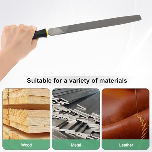 M METERXITY 4-Pack Flat Metal File 6 Inch, High Carbon Steel File Diamond File Hand File W PVC Grip Handle for Wood/Metal/Ceramic/Glass/Stone/Jewelry/Tile/Model/DIY/Sharpening File 5 M METERXITY 4-Pack Flat Metal File 6 Inch, High Carbon Steel File Diamond File Hand File W PVC Grip Handle for Wood/Metal/Ceramic/Glass/Stone/Jewelry/Tile/Model/DIY/Sharpening File - Image 5