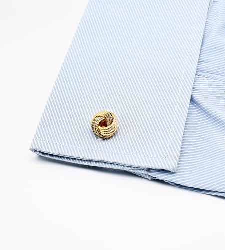 Hollow Out Twist Knot Shape Men's Cufflinks In Gift Case Silver / 14K Gold Plated Cufflinks for Men Jewelry for Wedding Party Business Birthday Anniversary Dress3