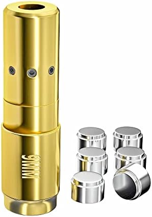 Yestory 9mm Laser Bore Sight Red Dot Laser Zeroing Boresighter for Pistol Handgun with 2 Sets of Batteries