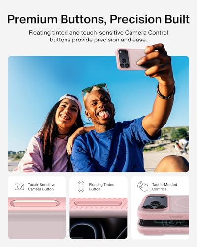 Image of Belkin iPhone 17 Pro Max Case | Slim, Anti-Yellowing, Anti-Scratch, 4M Drop Protection | 2 Years Warranty | Grip - Pink