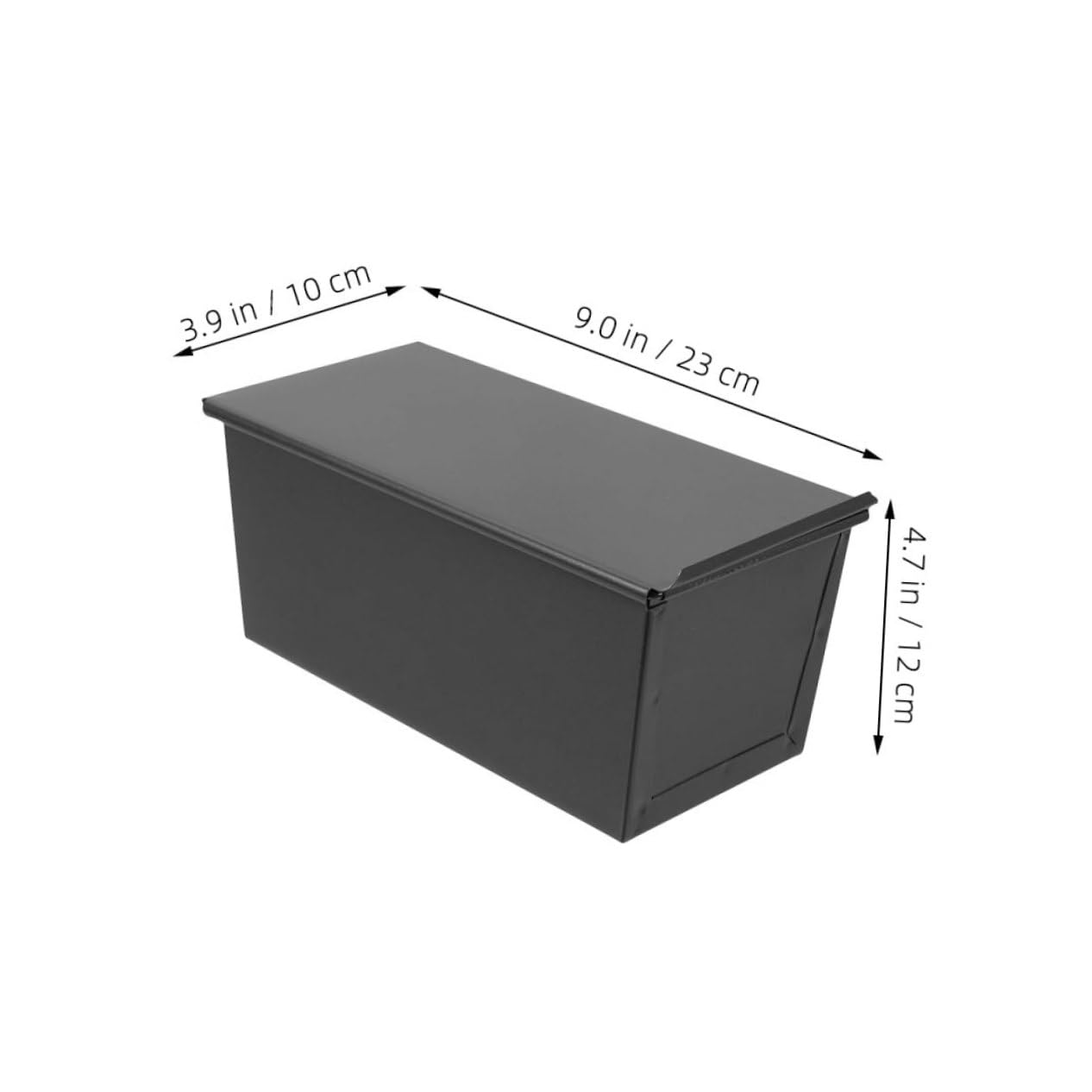 Alipis 5 Moldes Deslizantes Para Tostadas Con Bandeja De Drenaje Reutilizables Con Tapa De Silicona De Aluminio Pequeños Para Hornear De Hierro Negro