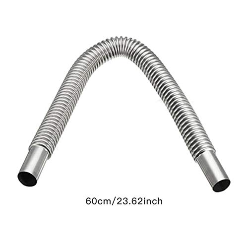 1 Inch Stainless Steel Exhaust Pipe Parking Air Heater Fuel Tank Diesel Gas Vent Hose Length 60Cm #TOP1