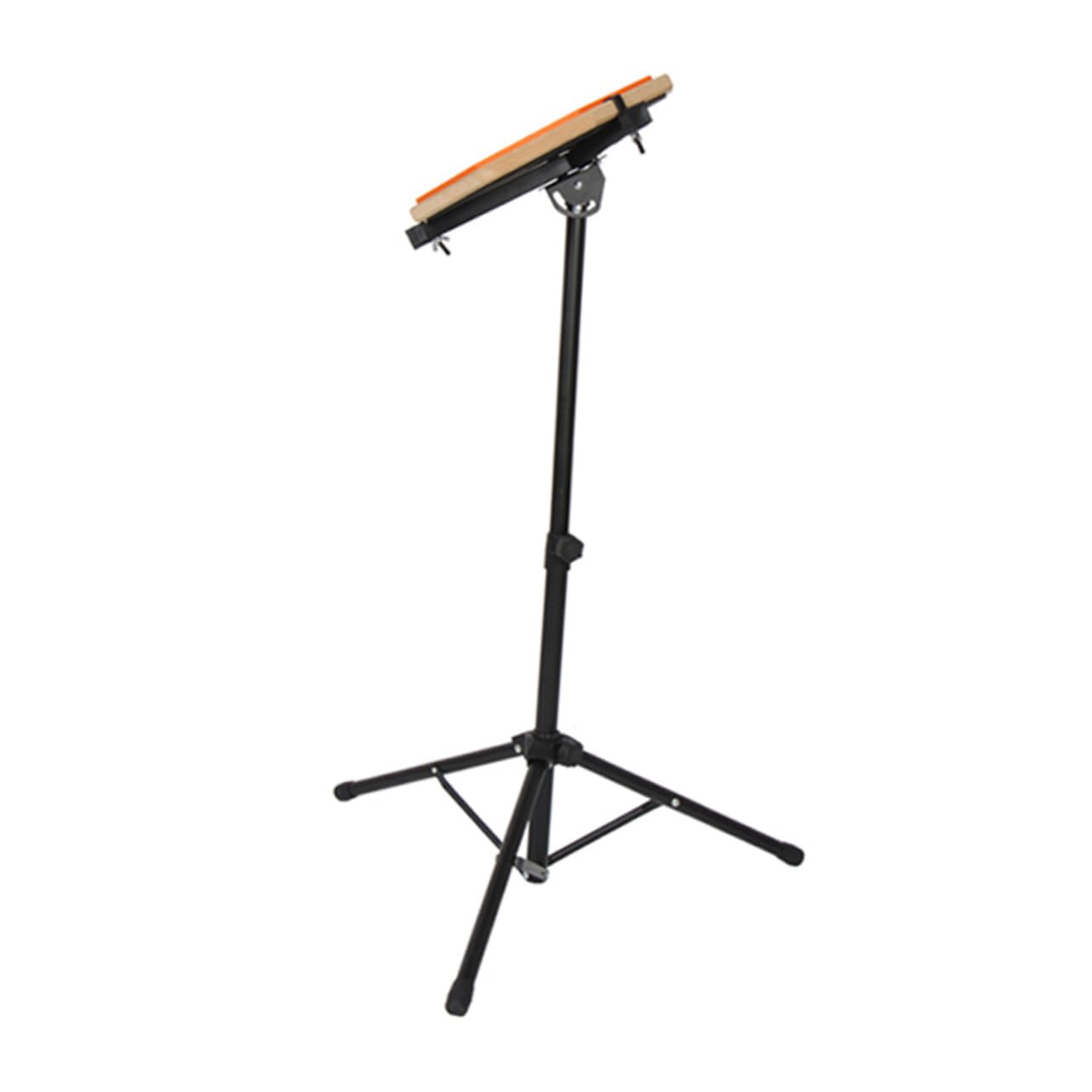 Supporto Regolabile per Pad Batteria Nero Stand Robusto in Abs e Ferro per Strumento Silenzioso per Pratica Indoor e Outdoor per Principianti e Percussioni