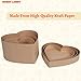 Heart Paper Mache Boxes with Lids (Set of 3) - Brown Kraft Paper Nesting Gift Boxes - Crafting Paper Mache Heart Box with Lid for Custom Decoration - Durable Paper Mache Box for Versatile Storage