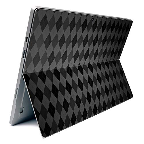 Image of MightySkins Carbon Fiber Skin for Microsoft Surface Pro 7 - Black Argyle | Textured Carbon Fiber Finish | Easy to Apply, Remove, and Change Styles | Made in The USA