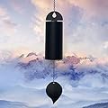 Deep Resonance Serenity Bell Large Metal Cylinder Wind Chimes Outdoor Windbell Deep Tone 30 Inch Garden Wind Chimes for Patio and Terrace Musical Windchime Outdoor and Home Decoration