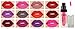 12 Matte Finish Pigment Lip Gloss set - Professional Grade (Liquid Lipstick)