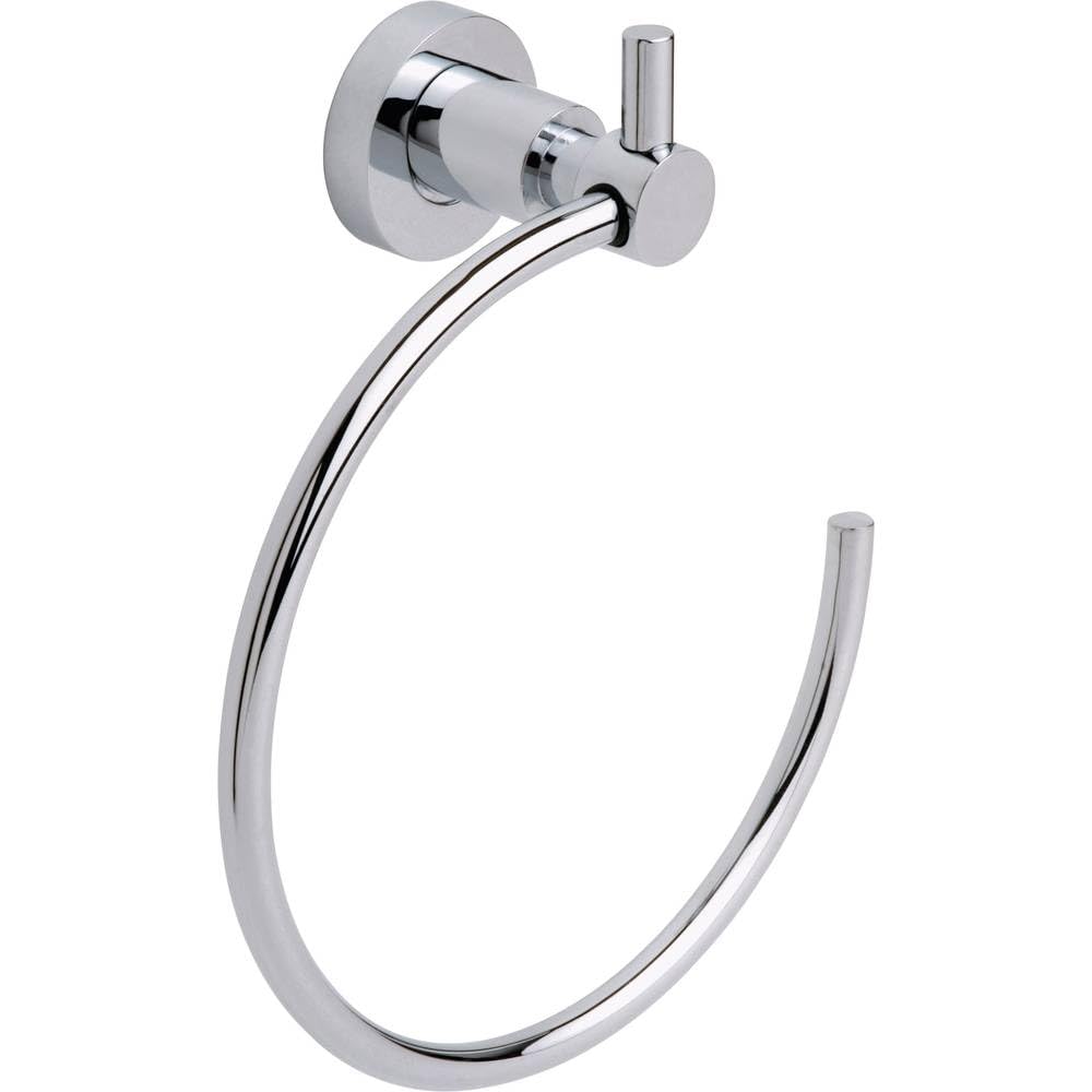 Tesa Uk Standard Tesa® Loxx Bathroom Towel Ring, High Gloss Chromed Metal, Self-Adhesive, Adhesive Mounting Technology, 68 Mm X 185 Mm X 213 Mm