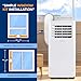 SereneLife Small Air Conditioner Portable 10,000 BTU with Built-in Dehumidifier - Portable AC unit for rooms up to 450 sq ft - WiFi app + Remote Control, Window Mount Exhaust Kit