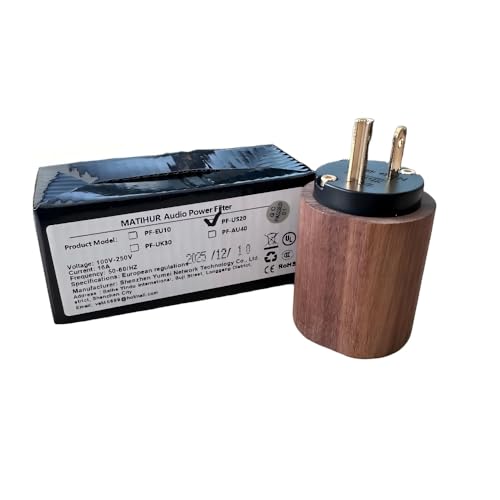 Image of MATIHUR HiFi Audio Power Filter, EMI Noise Reducer, AC Noise Purifier, Wooden Housing