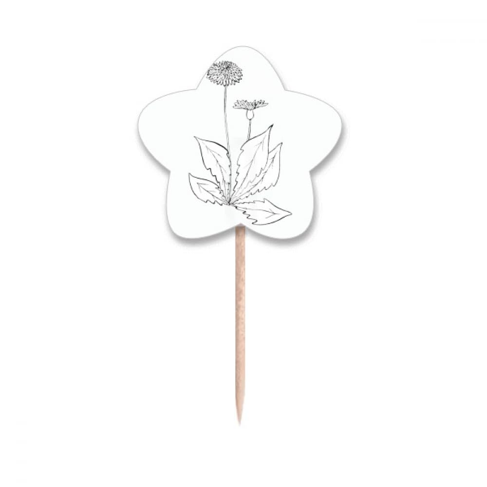 Cure-dents pissenlit drapeaux et étoiles au design raffiné pour buffet