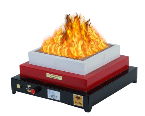 Image of PEPL Mild Steel Bio flame Smokeless Havan Kund 12 inch Diagonal, Multicolour, Eco Friendly Pollution Free - Medium 12 Inch