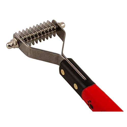 Ryans Pet Supplies Paw Brothers 10 Blade Medium Dematting Undercoat Rake for Dogs and Cats Professional Grade Dog Shedding Brush Stainless Steel Blades Rounded Gentle Teeth  Cucciolini Doodles Ryans pet supplies paw brothers 10 blade medium dematting undercoat rake for dogs and cats professional grade dog shedding brush stainless steel blades rounded gentle teeth   cucciolini doodles