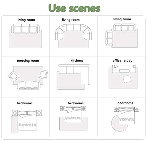 Vloerkleed, antislip, voor gangen, voor buiten, Amerikaanse stijl, kruipmat, voor baby's, bloemenpatroon, 3D (afmetingen: 100 x 550 cm) - Afbeelding 8