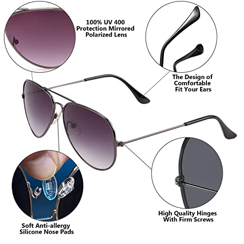 Creamily Kids Aviator Sunglasses For Boys Girls Children Toddler Age 2-9 Kids Sunglasses Polarized Uv Protection （Grey/Gradient）… #TOP3