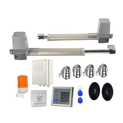 HEALBYBLE Actionneur de Porte Solaire à Double Bras, 300KG, 2.5 mètres, opérateur Automatique de Porte battante, ouvre-Porte électrique 24vdc,ConçU pour Un Service Durable(Kit2)